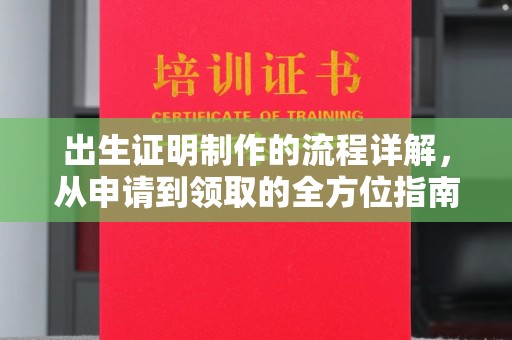 海珠出生证明制作的流程详解，从申请到领取的全方位指南